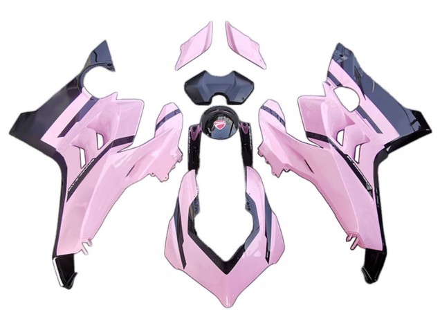 2020-2021 Ducati Panigale V4 V4S Motorcycle Fairings - Pink Glossy Black Canada