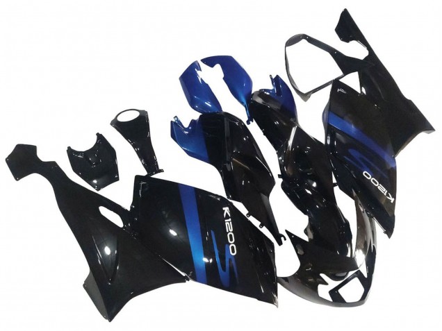 2005-2010 BMW K1200S Motorcycle Fairings - Blue Glossy Black Canada