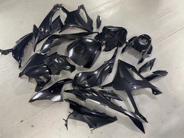 2023-2024 BMW S1000RR Motorcycle Fairings - Glossy Black Carbon Fiber Canada