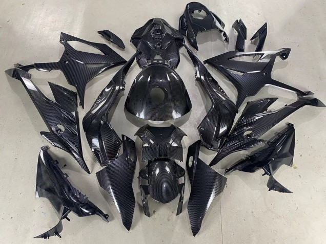 2023-2024 BMW S1000RR Motorcycle Fairings - Glossy Black Carbon Fiber Canada