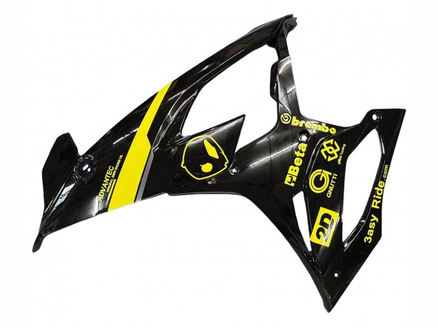 2019-2022 BMW S1000RR Motorcycle Fairings - Glossy Black Yellow Canada