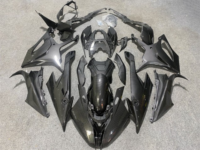 2019-2022 BMW S1000RR Motorcycle Fairings - Black Carbon Fiber Canada