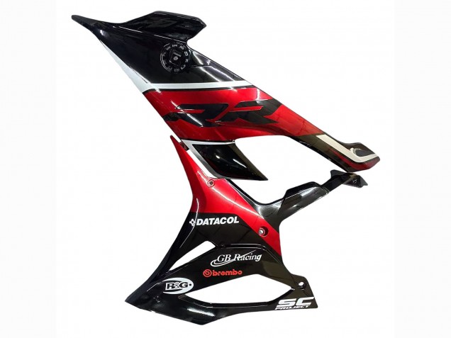2019-2022 BMW S1000RR Motorcycle Fairings - Black Dark Red Canada