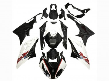2017-2018 BMW S1000RR Motorcycle Fairings - White Glossy Black Canada