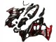 2004-2006 Suzuki GSX600F/GSX750F Motorcycle Fairings - Glossy Black Red Flame Canada