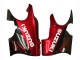 2004-2006 Suzuki GSX600F/GSX750F Motorcycle Fairings - Glossy Black Red Flame Canada