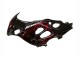 2004-2006 Suzuki GSX600F/GSX750F Motorcycle Fairings - Glossy Black Red Flame Canada