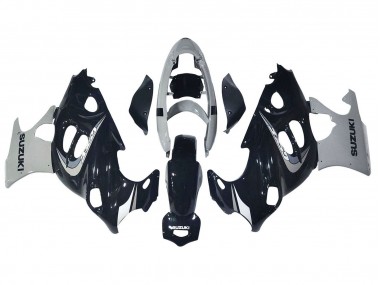 2004-2006 Suzuki GSX600F/GSX750F Motorcycle Fairing - Glossy Black Grey Canada