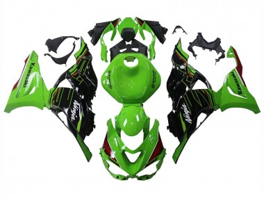 2023-2025 Kawasaki ZX6R Motorcycle Fairings - Green Black Canada