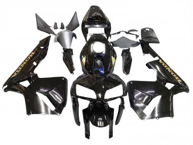 2005-2006 Honda CBR600RR Motorcycle Fairings - Black with Gold Logo Canada