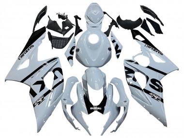 2005-2006 Suzuki GSXR 1000 Motorcycle Fairings - White Black Canada