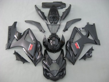 2007-2008 Suzuki GSXR 1000 Motorcycle Fairings - Matte Black Glossy Black Canada