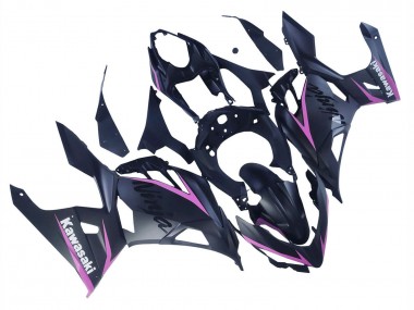 2018-2024 Kawasaki Ninja 400 Motorcycle Fairings - Matte Black Pink Canada
