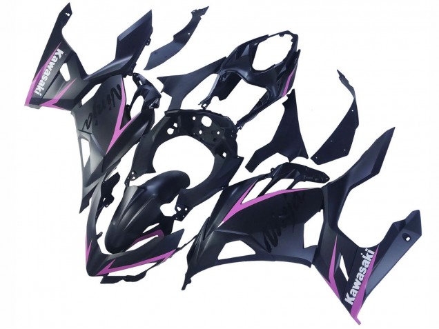 2018-2024 Kawasaki Ninja 400 Motorcycle Fairings - Matte Black Pink Canada