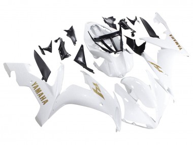 2004-2006 Yamaha YZF 1000 R1 Motorcycle Fairings - White Gold Decals Canada