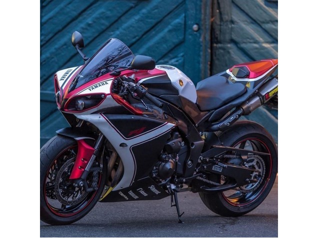 2009-2011 Yamaha YZF 1000 R1 Motorcycle Fairings - Red White Matte Black Canada