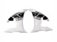 2006-2009 Yamaha YZF R6S Motorcycle Fairings - White Glossy Black Canada