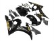 2003-2004 Yamaha YZF R6 Motorcycle Fairings - Glossy Black Gold Decals Canada