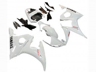 2006-2009 Yamaha YZF R6S Motorcycle Fairing Kits - White Canada