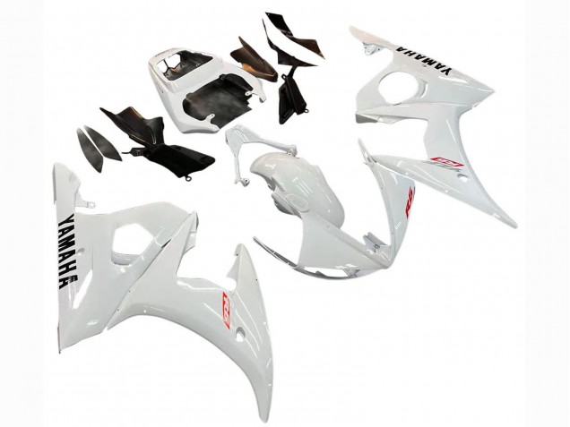 2006-2009 Yamaha YZF R6S Motorcycle Fairing Kits - White Canada