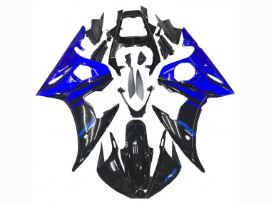 2003-2004 Yamaha YZF R6 Motorcycle Fairing - Blue Glossy Black Canada