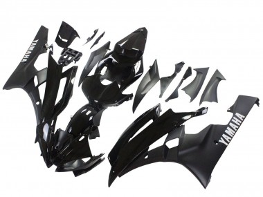 2006-2007 Yamaha YZF 600 R6 Motorcycle Fairings - Glossy Black Matte Black Canada