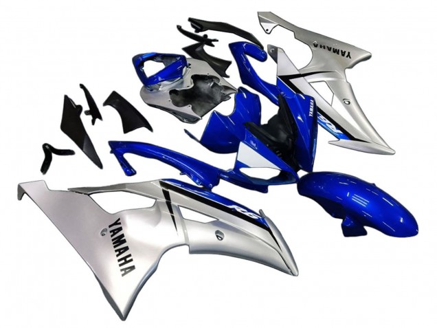 2008-2016 Yamaha YZF 600 R6 Motorcycle Fairings - Silver Blue Canada