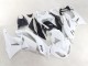 2009-2012 Kawasaki ZX6R Motorcycle Fairings - White Black Ninja Canada