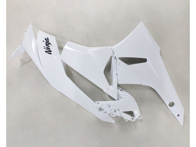 2009-2012 Kawasaki ZX6R Motorcycle Fairings - White Black Ninja Canada