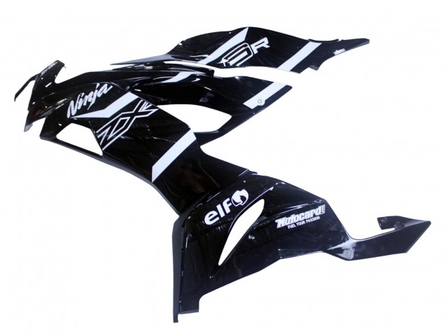2019-2022 Kawasaki ZX6R Motorcycle Fairings - Glossy Black White Canada