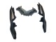 2013-2024 Kawasaki EX300 Motorcycle Fairings - Matte Black White Elf Snow Canada