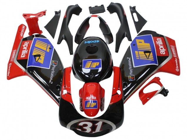 2000-2005 Aprilia RS125 Motorcycle Fairings - Black Red Blue Silver 31 Canada