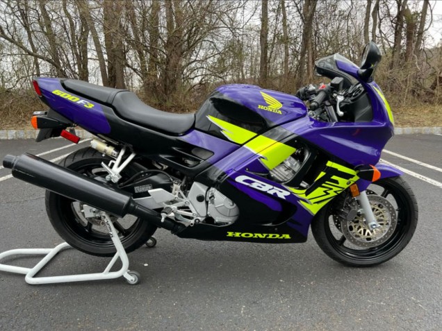 1997-1998 Honda CBR600 F3 Motorcycle Fairings - Blue Neon Yellow Canada