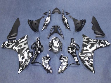 2011-2013 Honda CBR600F Motorcycle Fairings - Black White Camouflage Canada