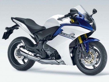 2011-2013 Honda CBR600F Motorcycle Fairings - White Blue Canada