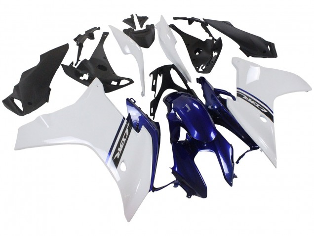 2011-2013 Honda CBR600F Motorcycle Fairings - White Blue Canada
