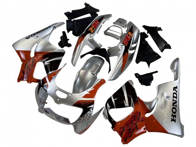 1996-1997 Honda CBR900RR 893 Motorcycle Fairings - Silver Red Glossy Black Canada