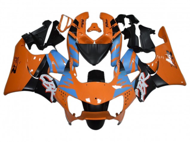 1998-1999 Honda CBR900RR 919 Motorcycle Fairings - Orange Blue Matte Black Canada