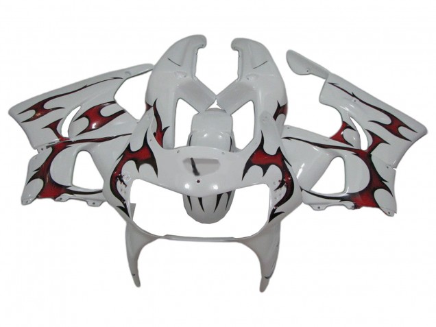 1998-1999 Honda CBR900RR 919 Motorcycle Fairings - White Red Canada
