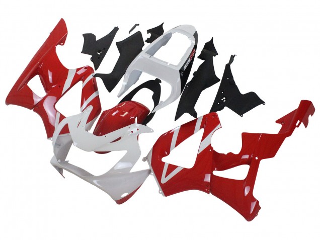 2000-2001 Honda CBR900RR 929 Motorcycle Fairings - White Red Canada