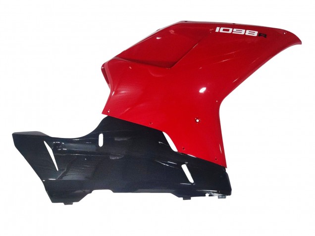 2007-2014 Ducati 1098 Motorcycle Fairings - White Red Glossy Black Canada