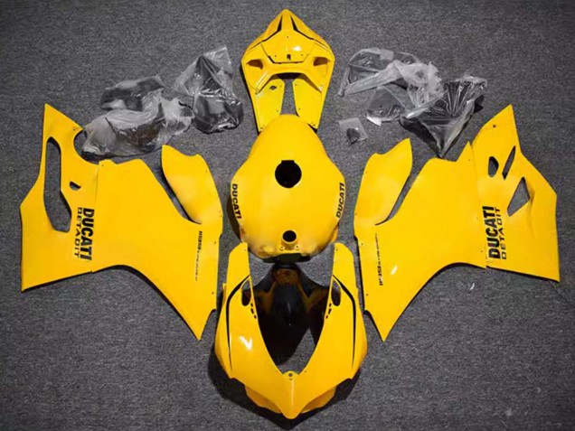 2011-2014 Ducati Panigale 899/1199 Motorcycle Fairings - Glossy Yellow Canada