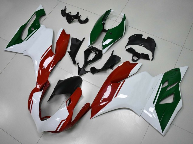 2011-2014 Ducati Panigale 899 Motorcycle Fairings - White Red Dark Green Canada