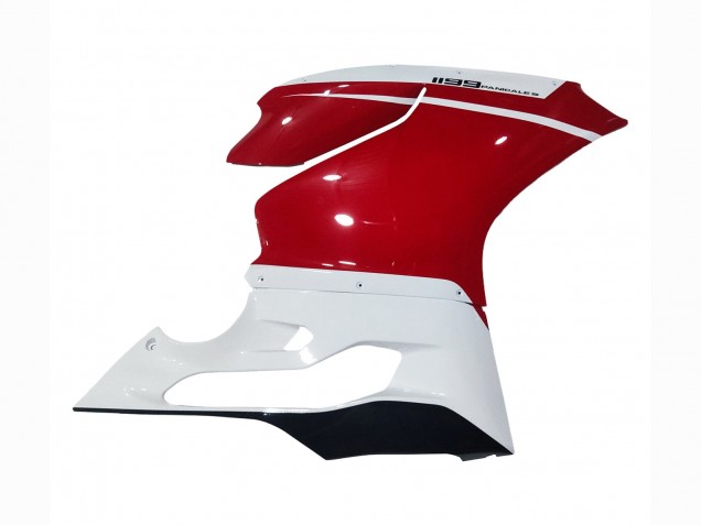 2011-2014 Ducati 1199 Motorcycle Fairings - White Red Glossy Black Canada