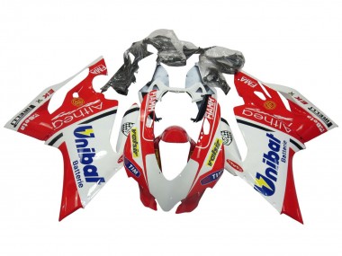 2011-2014 Ducati Panigale 899/1199 Motorcycle Fairings - White Red Blue Valsir Fiamm Canada
