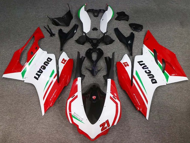 2015-2020 Ducati 959/1299 Motorcycle Fairings - White Red Green Glossy Black 21 Canada