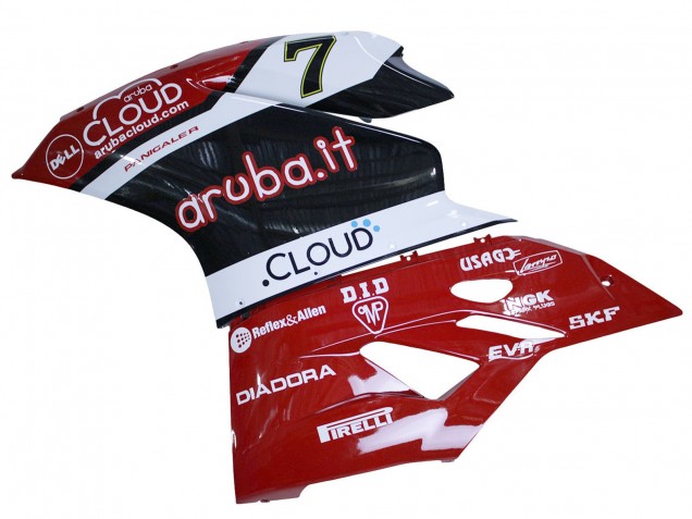 2015-2020 Ducati 959/1299 Motorcycle Fairings - White Red Black Aruba 7 Canada
