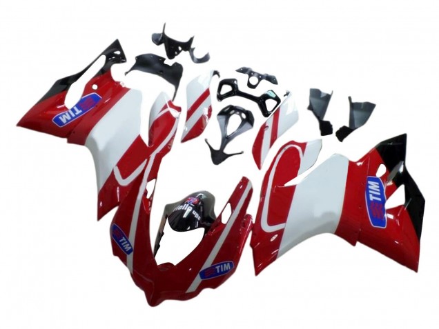 2015-2020 Ducati 959/1299 Motorcycle Fairings - White Red Glossy Black Tim Canada