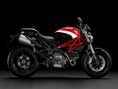 2008-2012 Ducati Monster 696 796 1100 1100S Motorcycle Fairings - White Red Canada