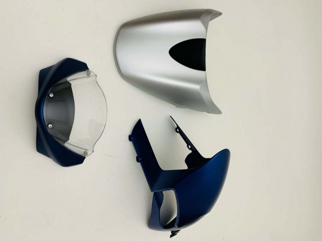 2008-2012 Ducati Monster 696 796 1100 1100S Motorcycle Fairings - Dark Blue Silver Canada